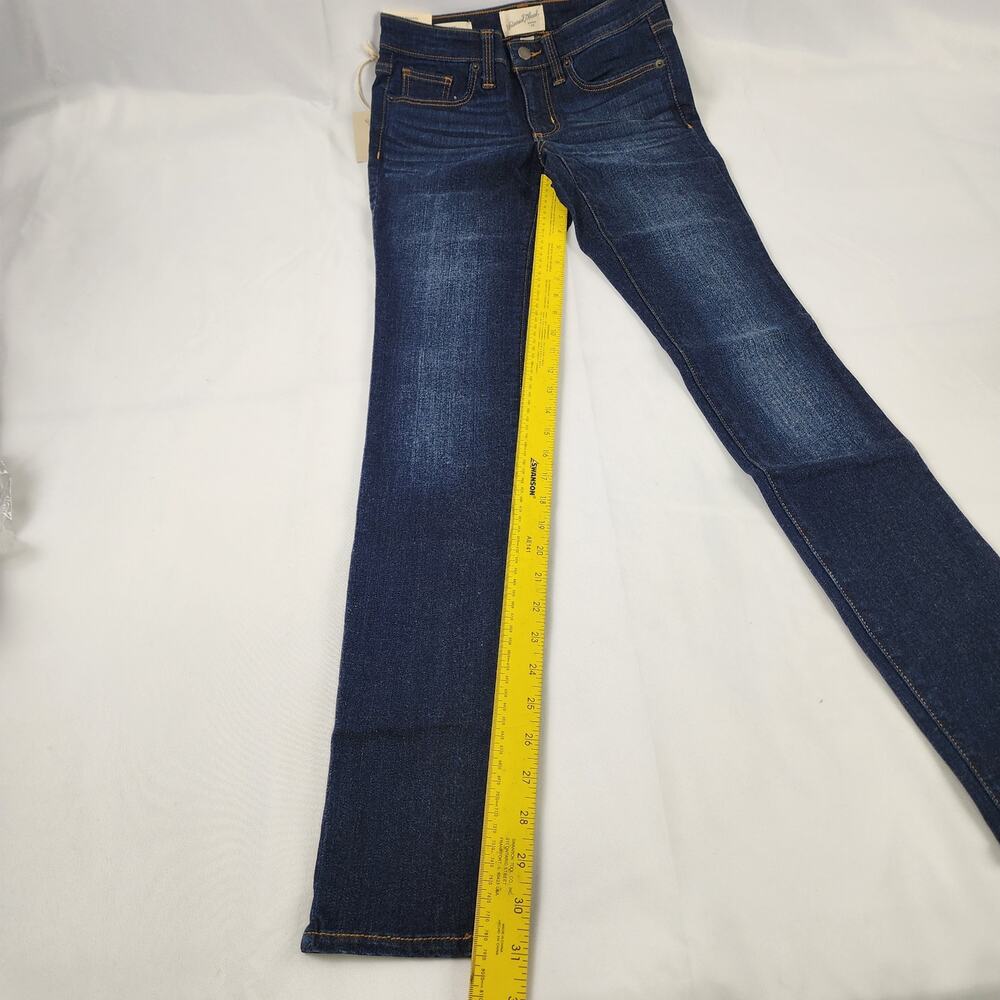 Universal Thread Women's Mid-Rise Skinny Jeans 00 Long Black Denim Stretch - Picture 3 of 10